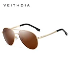Мужские солнцезащитные очки VEITHDIA, Винтажные Солнцезащитные очки с поляризационными стеклами, Классические брендовые солнцезащитные очки с покрытием, очки для вождения для мужчинWome 2482