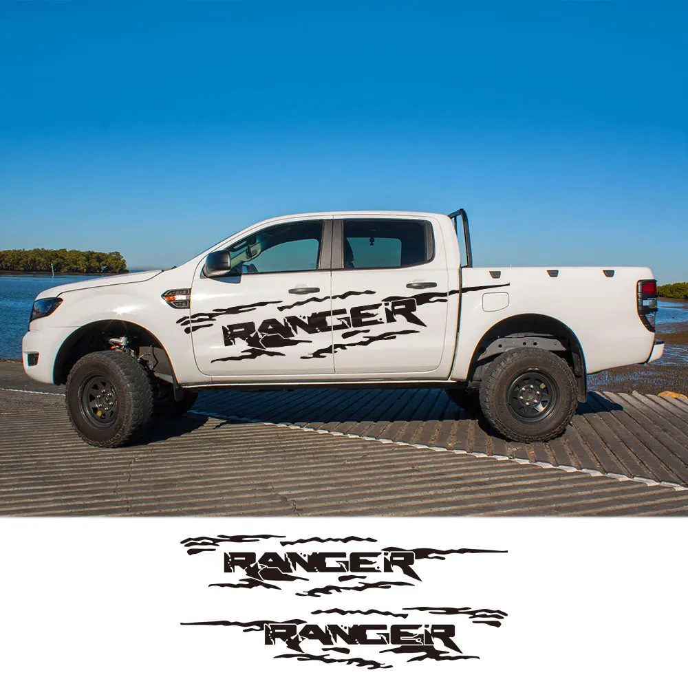 

2 шт., автомобильные виниловые наклейки для Ford Ranger Raptor