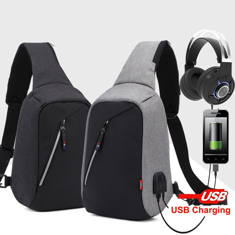 Заряжаемая через плечо сумка с USB для IPAD Mini Air 1 2 3 4 5 6 противокражная 10 дюймов Samsung