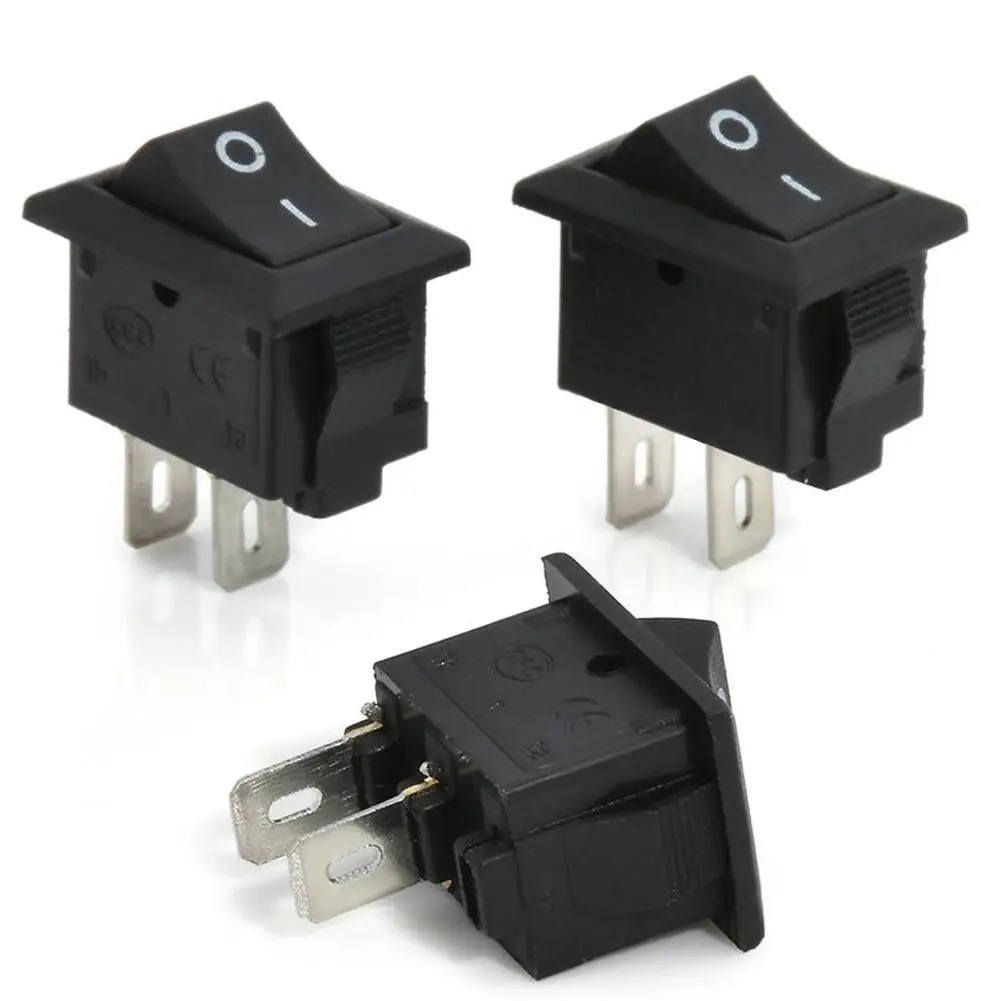 10 шт. 6A/250V 2 Pin Авто Грузовик Лодка Круглый вкл/выкл Клавишные