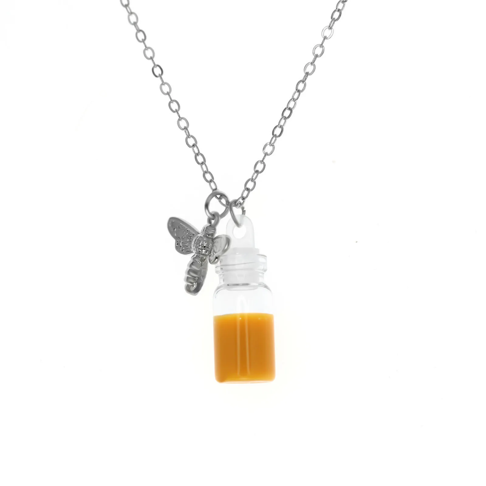 

Elegant Honey Bee Bottle Animal Necklaces & Pendants for Women Chain Choker Necklace Jewelry Holiday Gift Mother's Day Offers