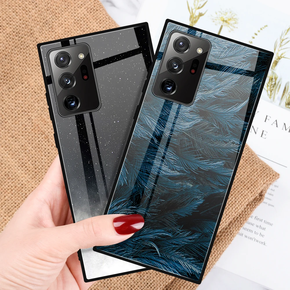 Чехол из закаленного стекла для Samsung Galaxy A51 A71 S20 Ultra Plus FE 5G | Мобильные телефоны и