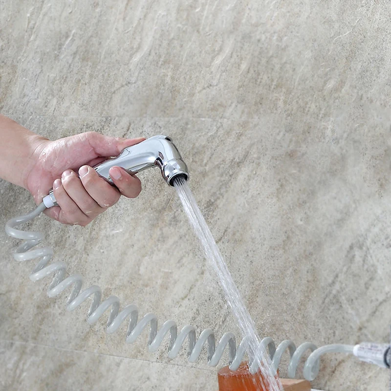 Toilet Bidet Sprayer Set Plastic Hand Held Portable Shattaf Bathroom Shower Head Self Cleaning | Обустройство дома