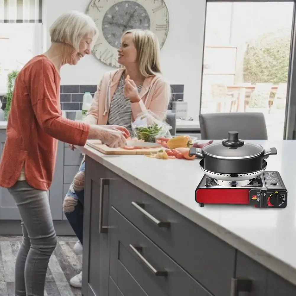 

NEW Portable Gas Stove Portable Outdoor Gas Stove Field Hot Pot Barbecue Windshield Windproof Ring Wind Protection Bracket