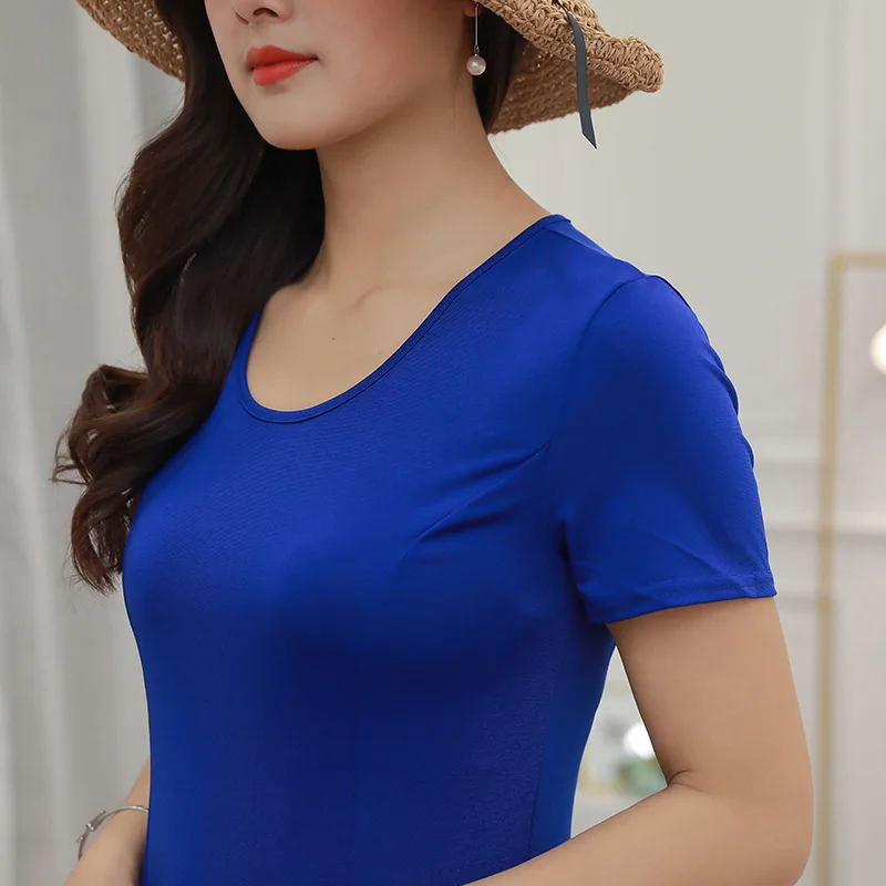 Женское Повседневное платье большого размера синее длинное Элегантные