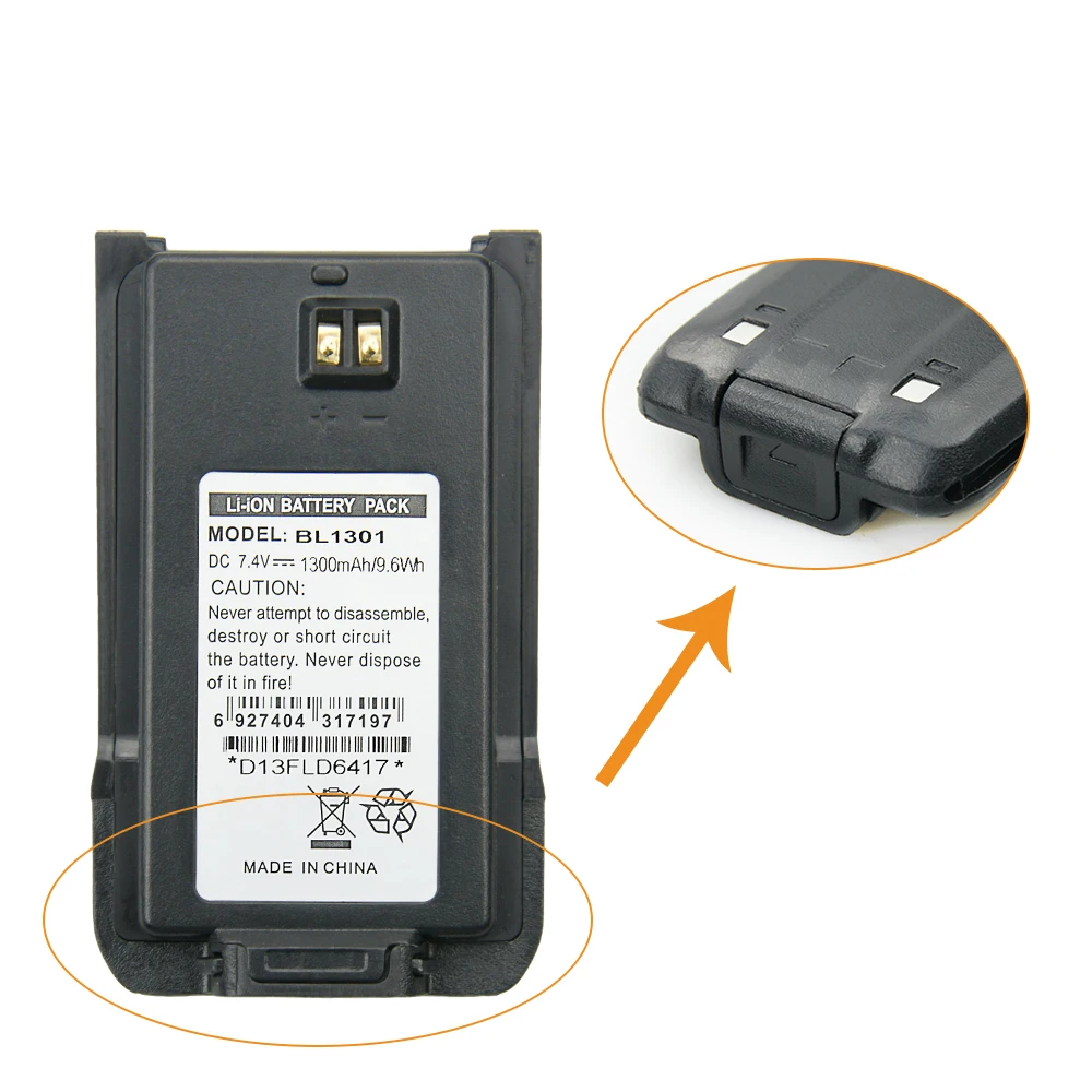 BL1301 BL1719 Аккумулятор для HYT TC-446S TC-518 TC-580 TC-560 TC-585 TC-500S двусторонней радиосвязи |