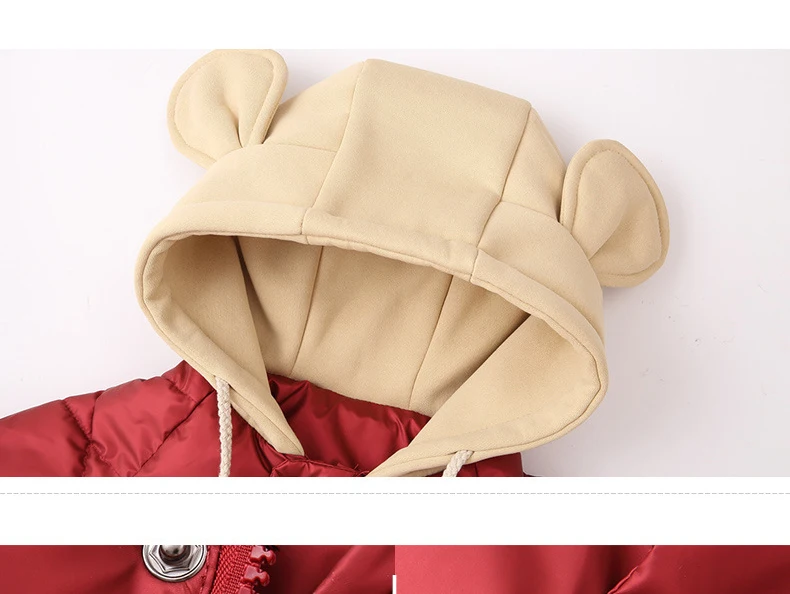 

2020 New Baby Boys Jackets Boys Cotton Winter Coat Solid Thick Down Jacket Fashion Hooded Windbreaker For Boy Suit 2-6 Years