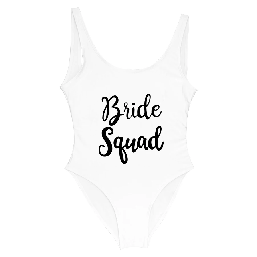 Женский цельный купальник отряд для купания Невеста черный купальный костюм с