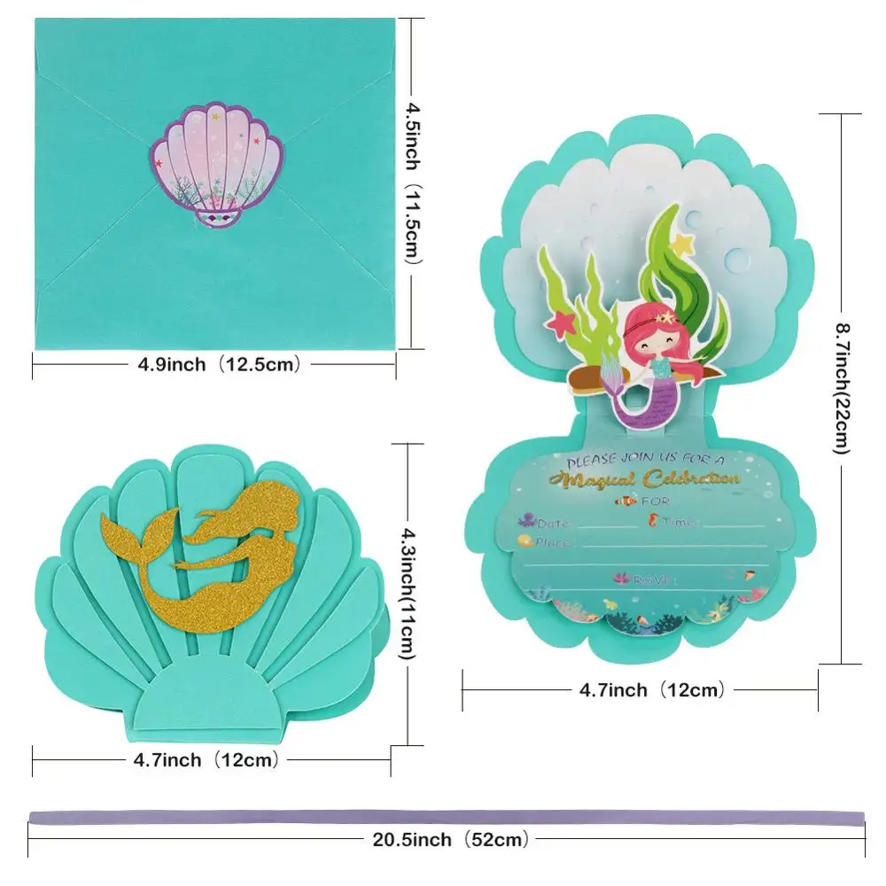 

OurWarm 12pcs Colorful Mermaid Gift Bags Mermaid Party Supplies Kids Birthday Gifts Mermaid Favor Bag Candy Boxes Baby Shower