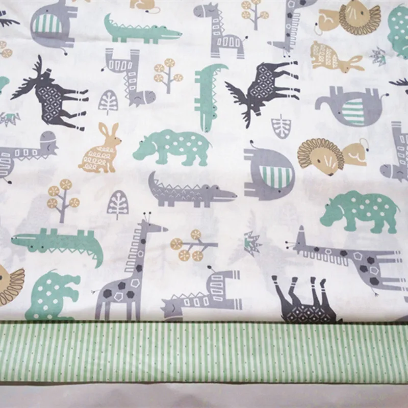 Детская хлопковая ткань по метру дышащая стеганая для шитья детское платье юбка