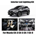 Для Mazda CX-3 CX-5 CX-7 CX-9 CX3 CX5 CX7 CX9 автомобильная светодиодная Внутренняя купольная карта Освещение номерного знака аксессуары