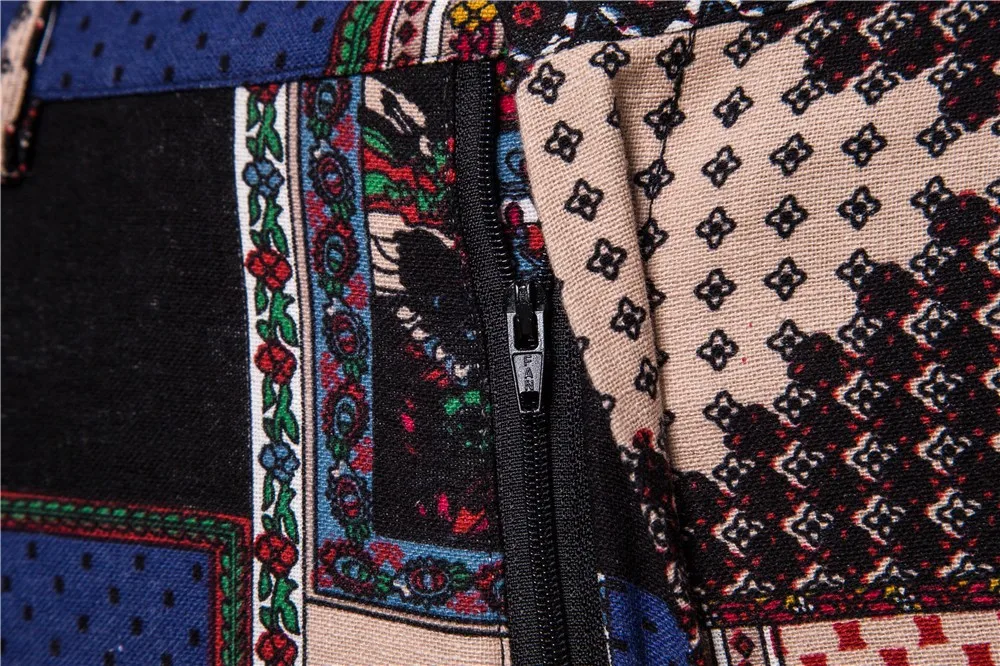 Мужские облегающие винтажные прямые брюки в этническом стиле деловые больших