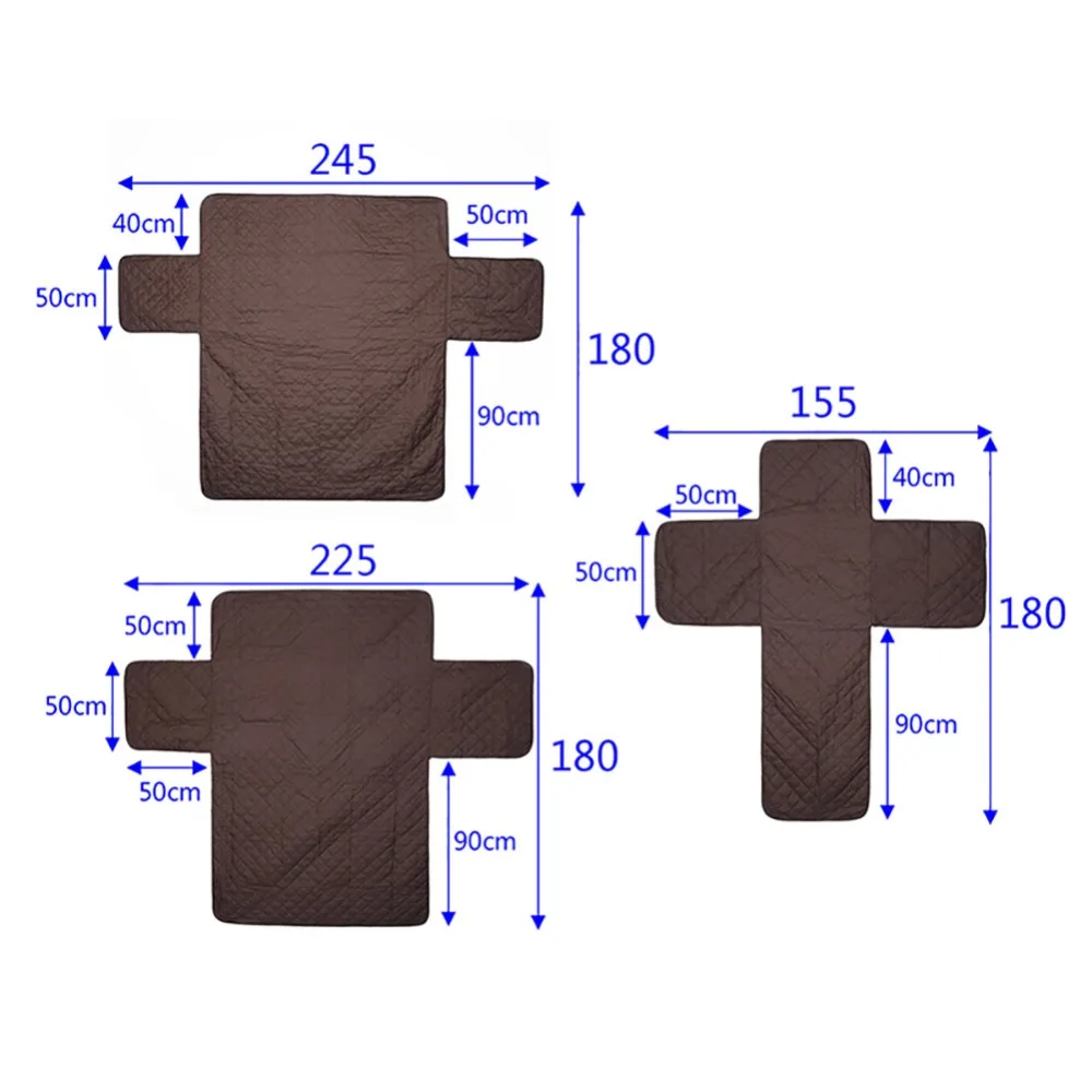 Водонепроницаемый износостойкий защитный чехол для дивана однотонный