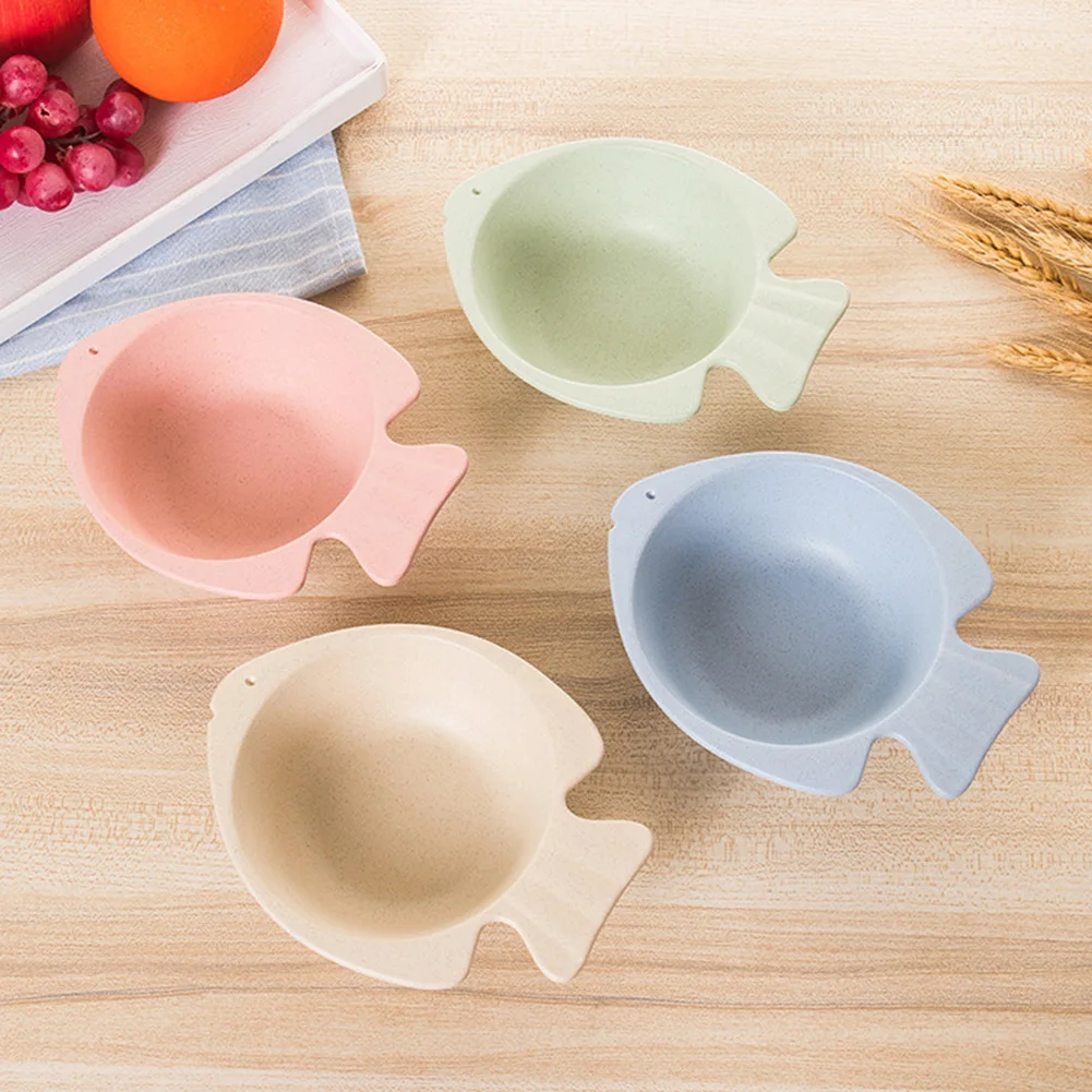 Ложка для кормления детей из соломы 5 шт./компл. блюдо с изображением пшеничного