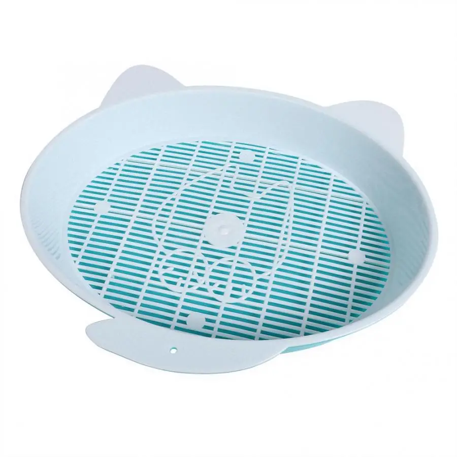 Пластиковая миска для кошачьего туалета анти двухслойная полузакрытая Песочная