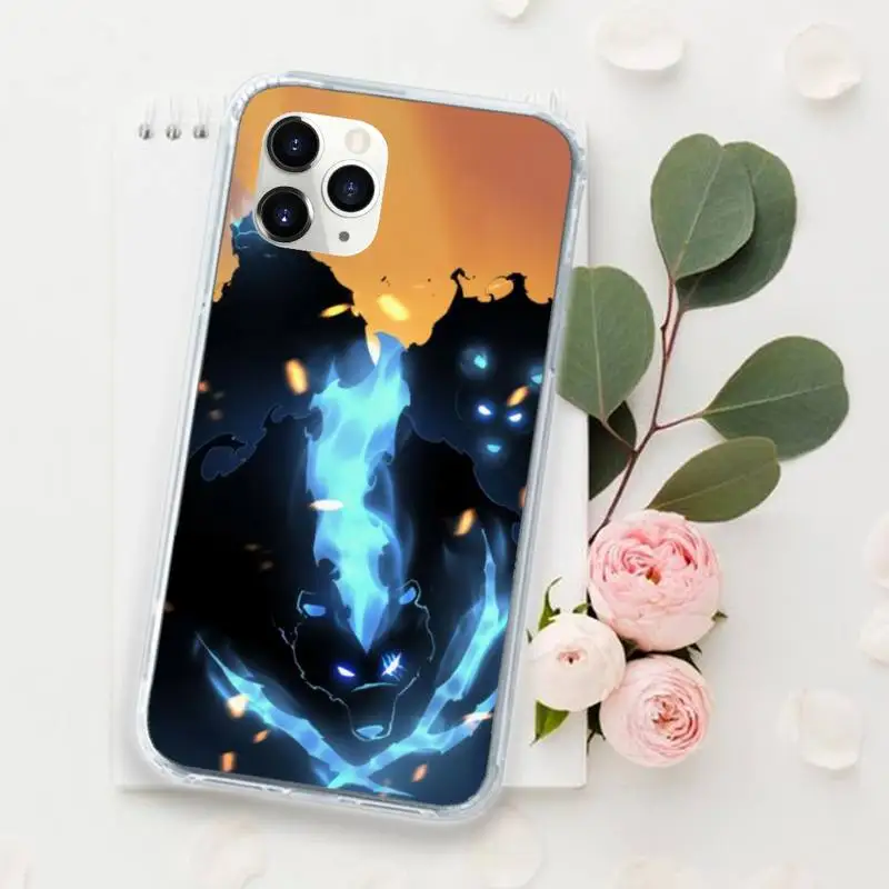 

Jaoan anime solo leveling Phone Case for iPhone 11 12 mini pro XS MAX 8 7 6 6S Plus X 5S SE 2020 XR Luxury brand shell funda