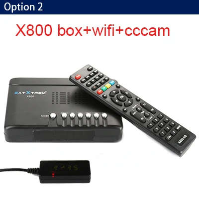 Satxtrem X800 HD спутниковый ресивер DVB S2 Buit-in wifi Full 1080P рецептор Azamerica цифровой декодер тв-тюнер HD Cccam приемник - Цвет: box with cccam wifi