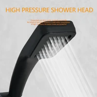 300 holes abs shower head high pressure bathroom rainfall head spray nozzle watersaving black shower head bathroom accessories