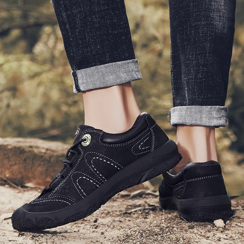 

Mens Casual Shoes Hot Sale Mens Causal Shoes Zapatillas Informales Hombre Shoe Casual Man Leather Male Black Men Boots 2020 For