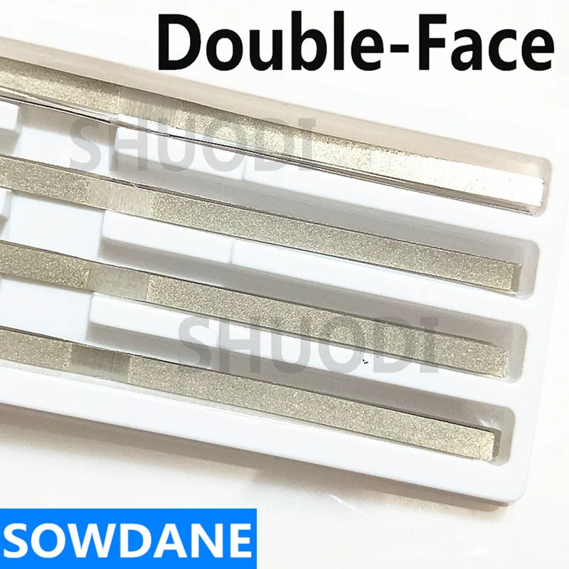 Двухсторонний зубной металлический полировальный палочка с двойным покрытием