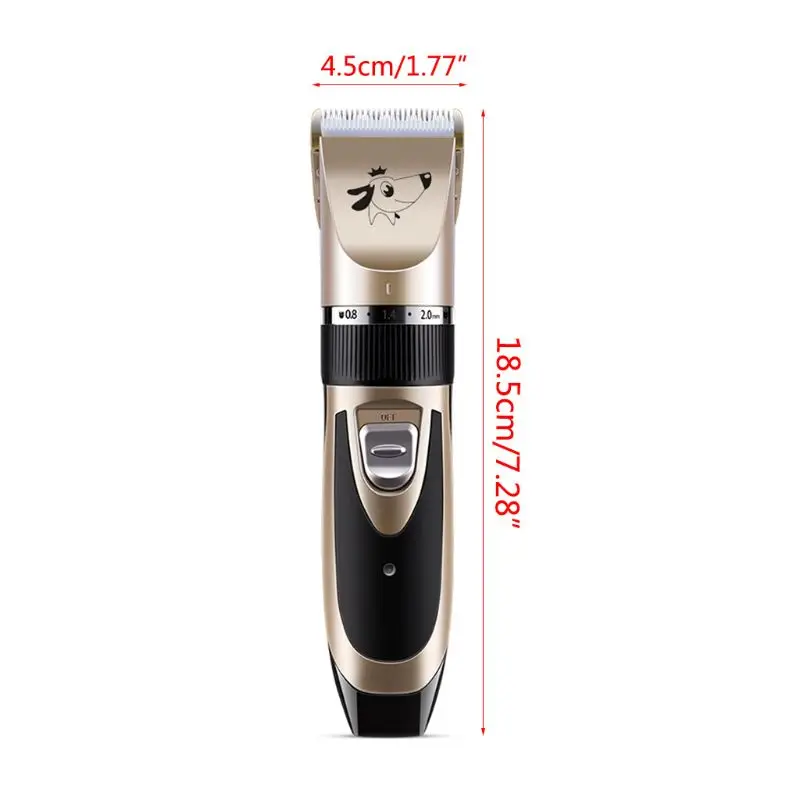 

Pet Dog Hair Trimmer Dogs Grooming Clippers Low-noise Electric Cats Clipper C63B