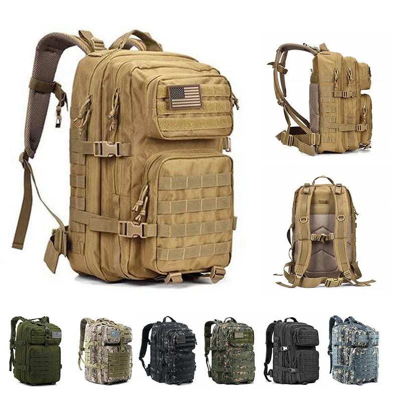 Вместительный мужской армейский военный тактический большой рюкзак 50/40