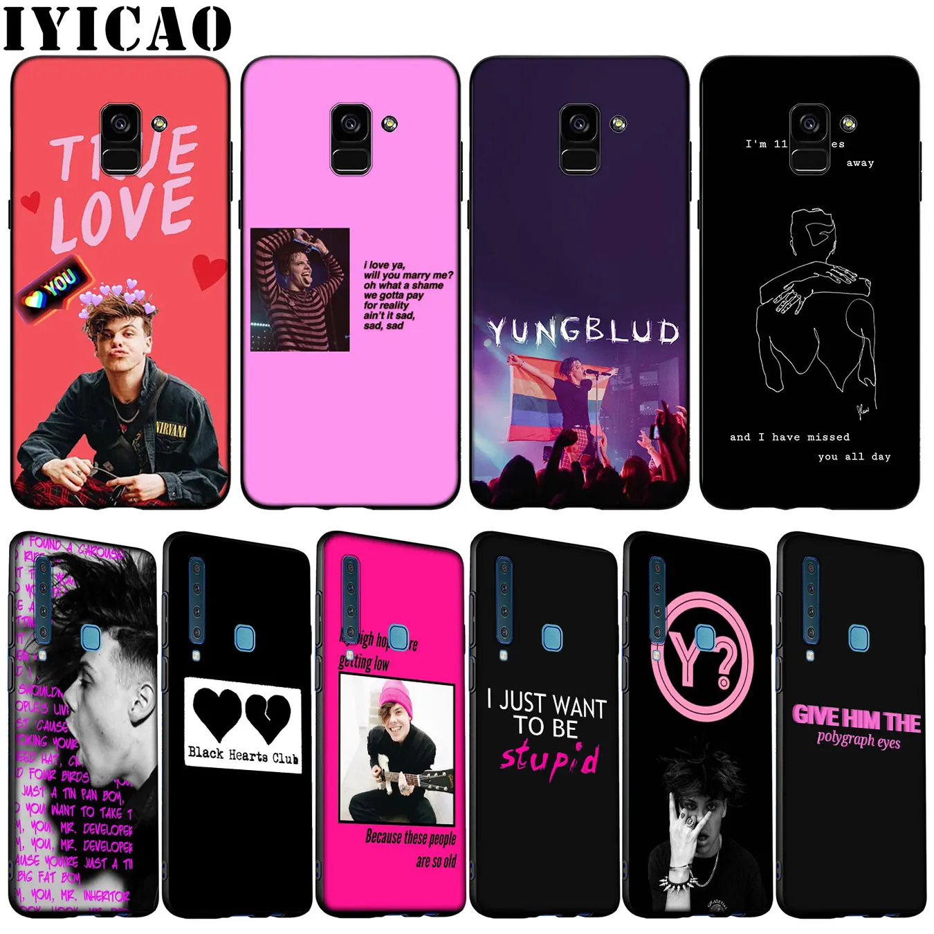 Мягкий силиконовый чехол Yungblud для Samsung Galaxy A6 A7 A8 A9 2018 A3 A5 2016 2017 Note 9 8 10 Plus 20