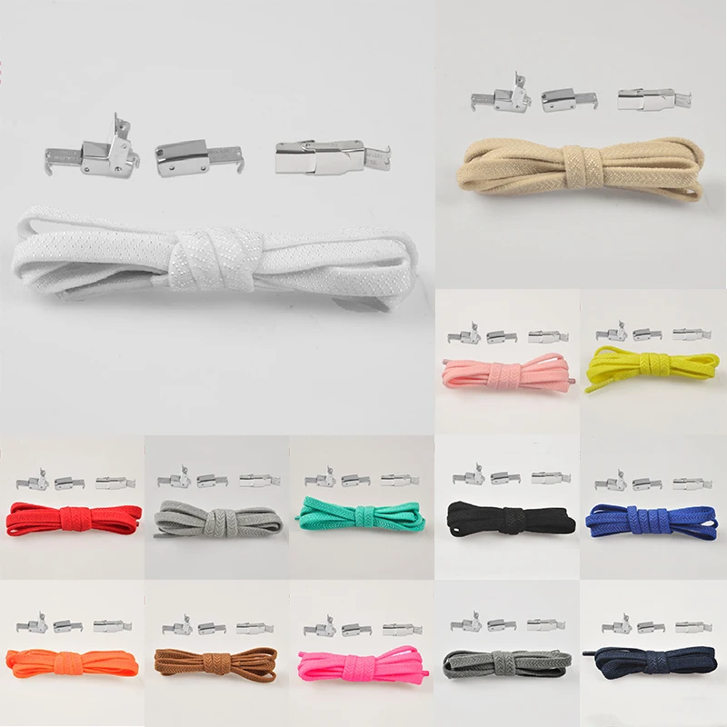 

Модные эластичные шнурки для взрослых, детские шнурки для отдыха, шнурки для кроссовок, шнурки на плоской подошве, шнурки для обуви, аксессу...