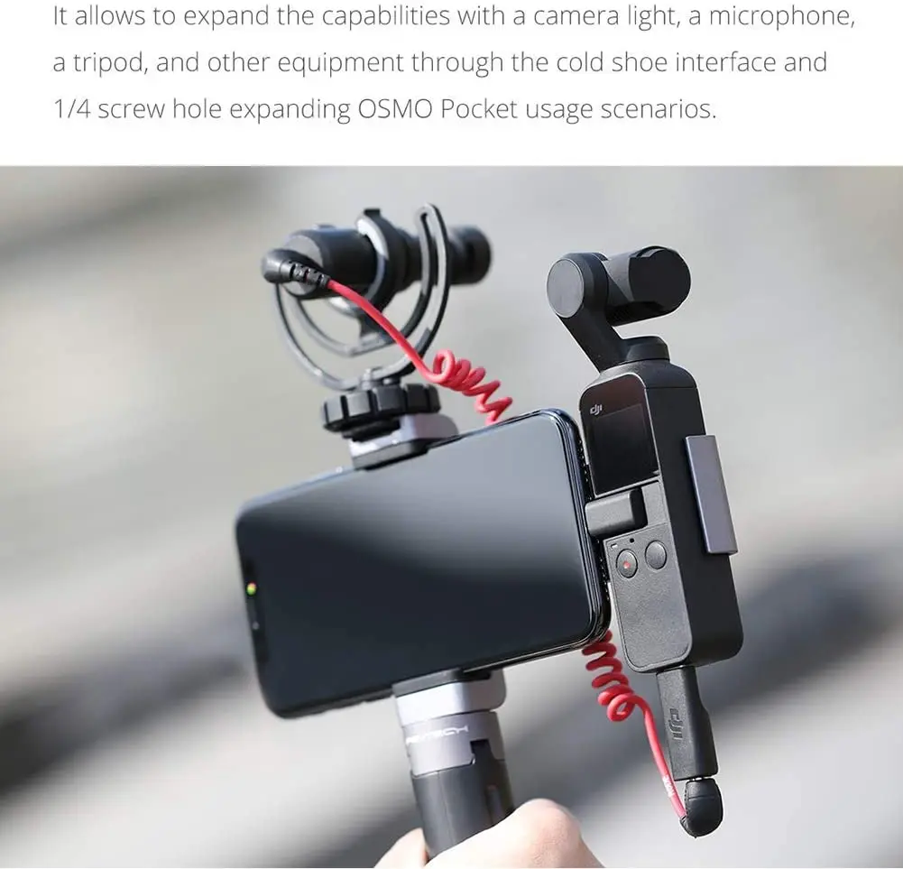 

PYGTECH OSMO Pocket Phone Holder Plus with LUCKYBIRD USB Reader