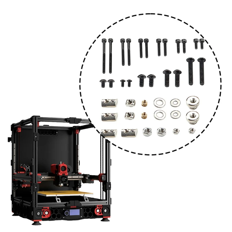 

Brand New Fysetc Voron 2.4 3D Printer Design Screw Bolt Nut Complete Kit 3D Printer Complete Kit