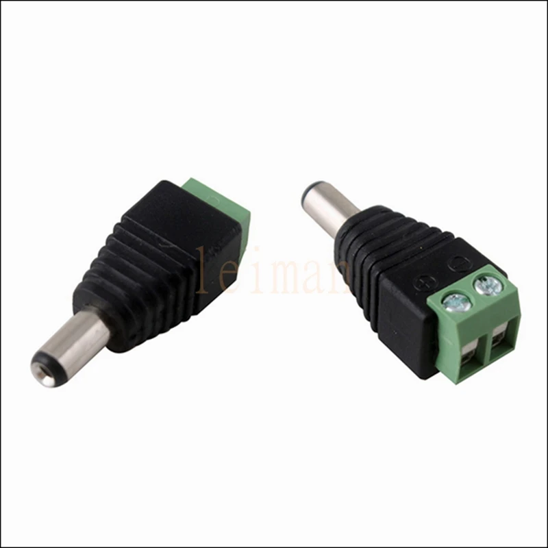 1 пара штекерных/гнездовых разъемов питания постоянного тока 2 1*5 5 мм 12 в 24 разъем