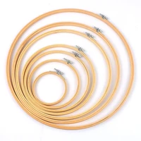 10pcs embroidery hoop frame set bamboo circle cross stitch hoops ring for diy cross stitch needle craft tool 8 30cm
