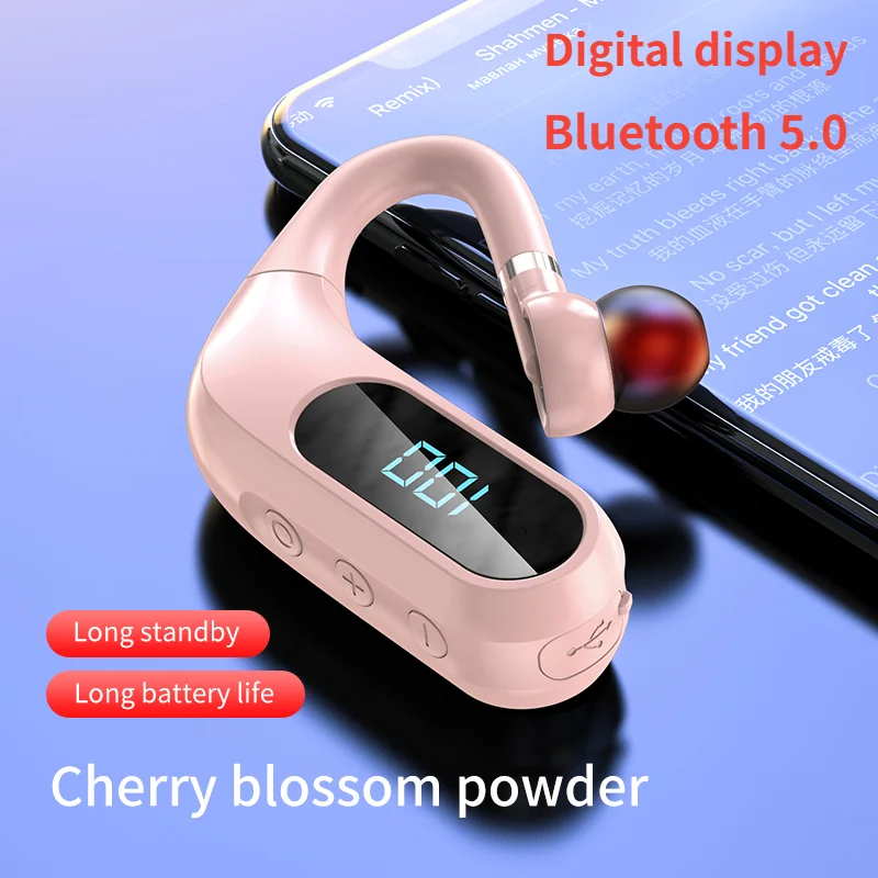 

Digital Display Earphones Bluetooth Headphones Handsfree Wireless Headset Business Earphones Drive Call Sports Earphones for LG