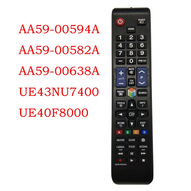 

Universal Smart TV Remote Control For Samsung TV AA59-00594A 3D Smart TV Controller UE43NU7400 UE40F8000