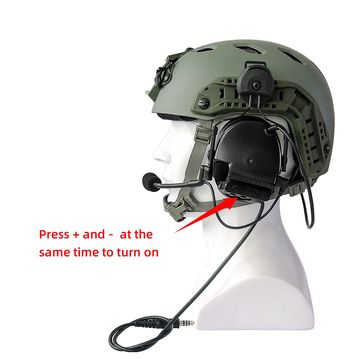 TAC-SKY COMTAC III шлем БЫСТРЫЙ рельсовый кронштейн версия силиконовый наушник версия шумоподавление звукосниматель гарнитура-BK