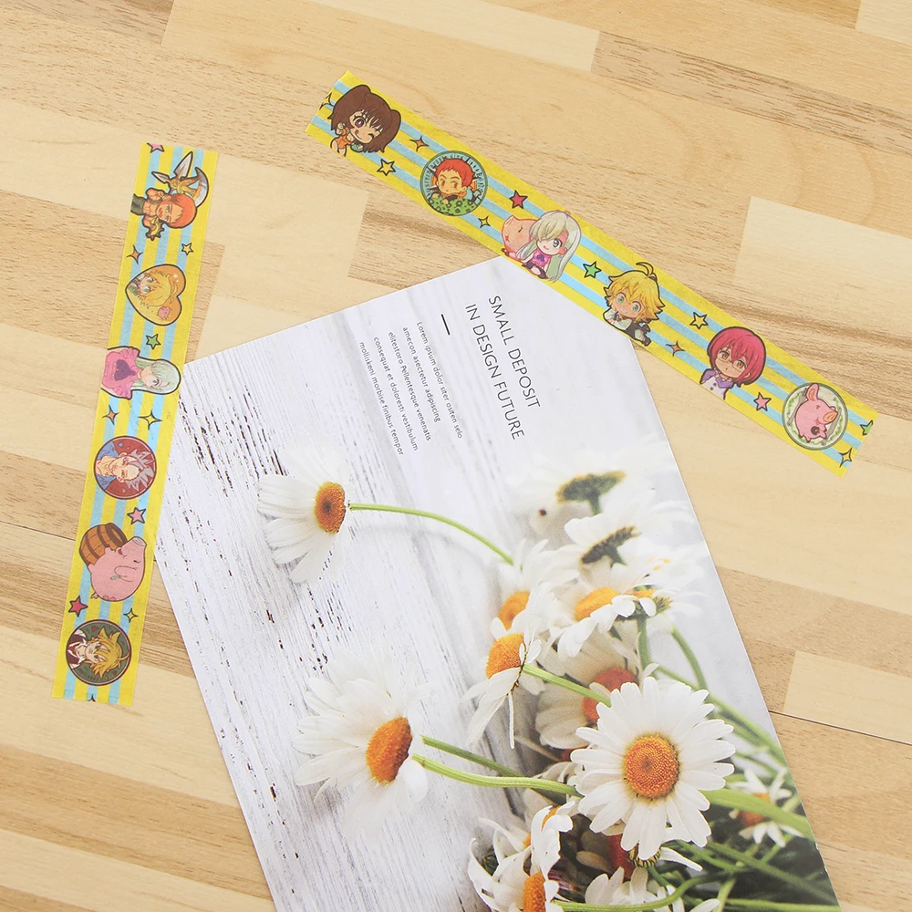 

20pcs/lot R1185 The Seven Deadly Sins Anime Lovers Cartoon Washi Tapes Scrapbooking DIY Decorative Creative Kawaii Tapes
