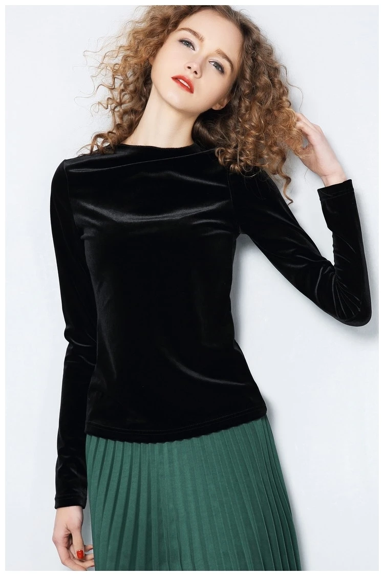 Блузка женская винтажная с длинным рукавом и высоким воротом|blouse long|new arrival blouseblouse