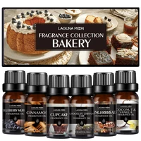 lagunamoon 6pcs gift set bakery premium fragrance oil 10ml essential oils gingerbread cupcake blueberry muffin coconutvanilla