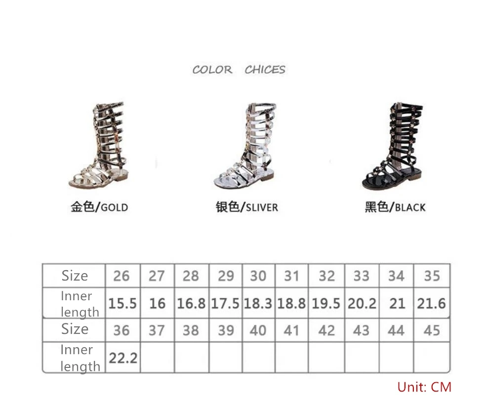 

Girls Sandals Summer Kids Shoes Boots Star Gladiator Sandals Flat Heels Girls Princess Beach Shoes Children's Sandals