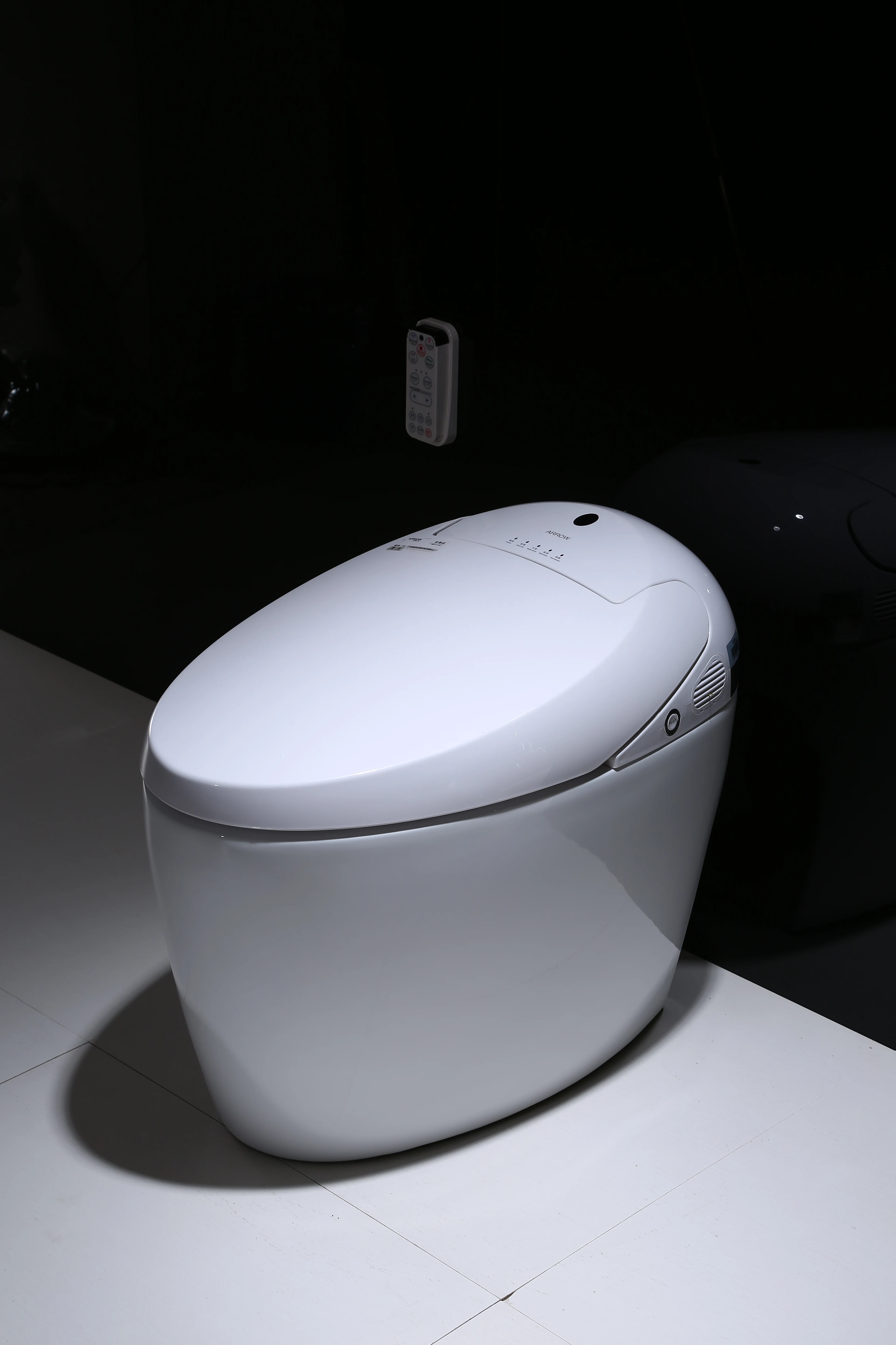 

Luxury S-trap Intelligent WC Elongated Remote Controlled Smart Bidet Toilet 220V TM2300