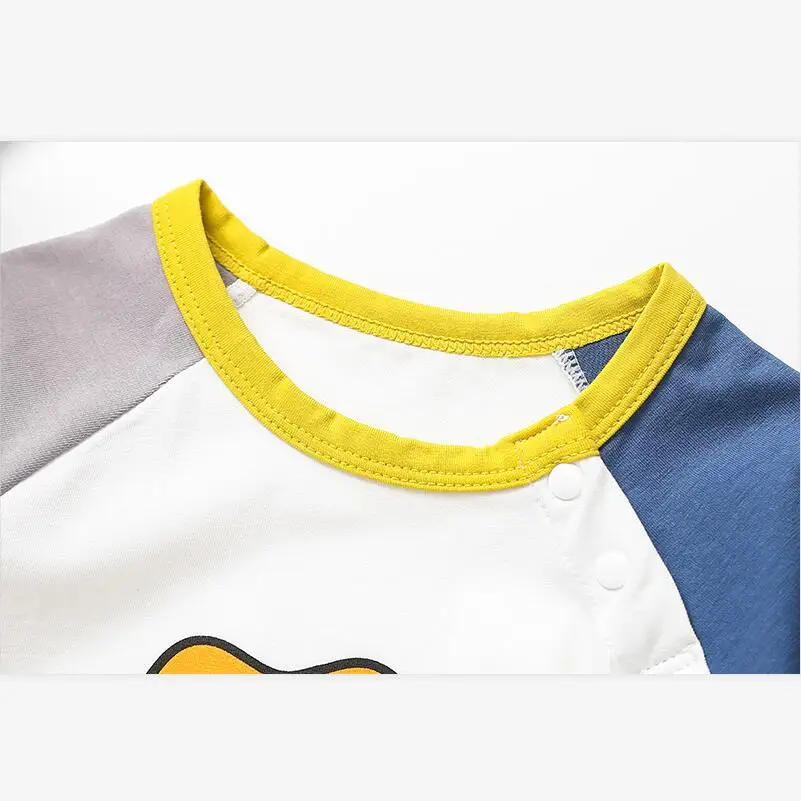 Комбинезон для новорожденных Летняя хлопковая одежда с короткими рукавами и