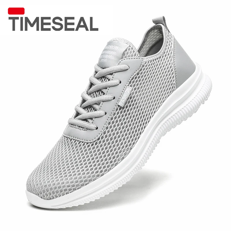 TIMESEAL летние сетчатые мужские кроссовки 9908 шнуровка Роскошная повседневная обувь