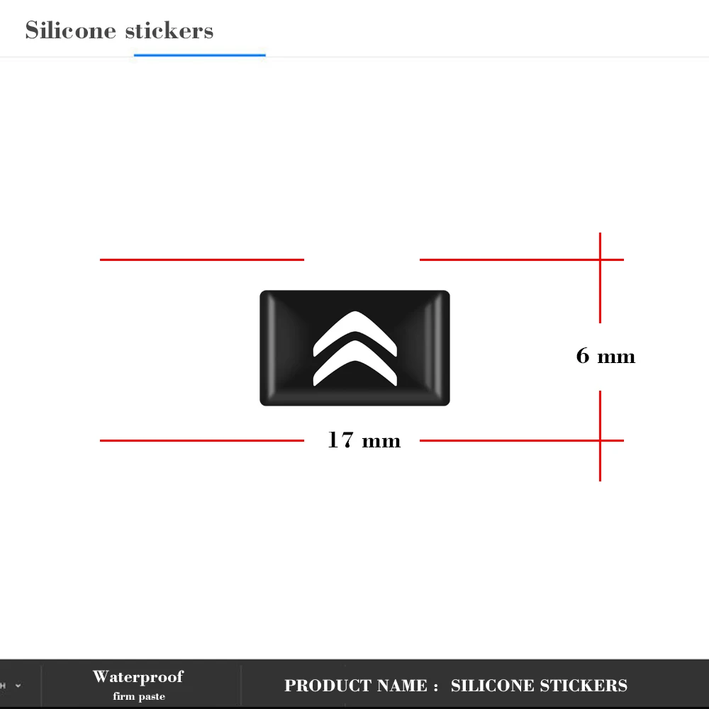 10PCS Car Epoxy Resin Sticker Styling Emblem Badge Decals For Citroen C4 C1 C5 C3 C6 C8 DS C-ELYSEE VTS C4l Xantia DS3 | Автомобили и