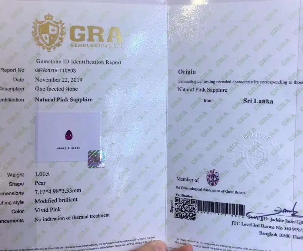 Кольцо с розовым сапфиром J511 натуральный розовый сапфир 18 К драгоценные камни 1