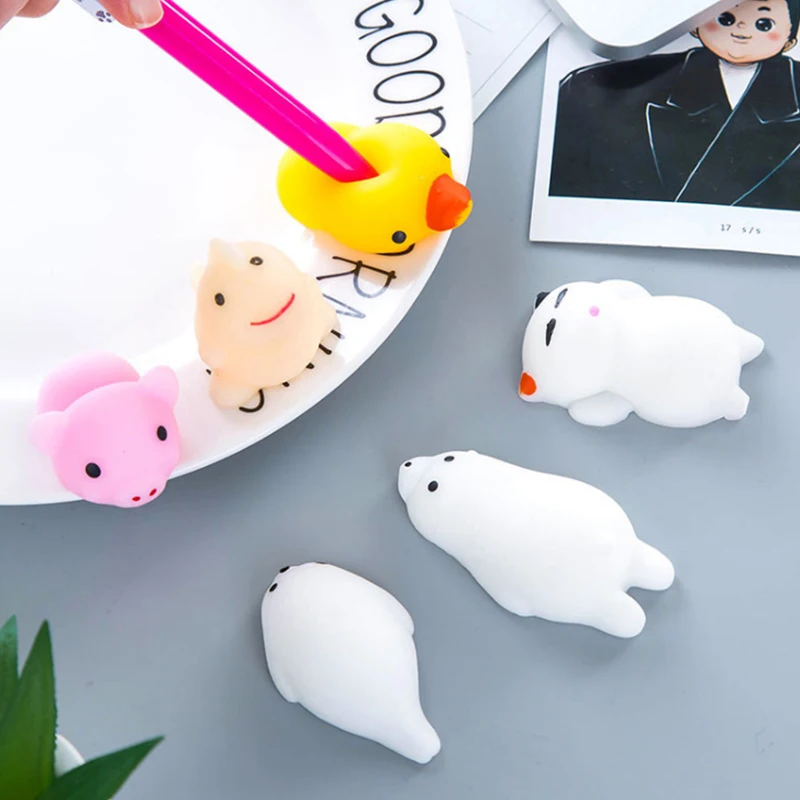 Сжимаемые пищащие игрушки мягкие антистрессовые прочные забавные резиновые