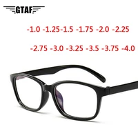 1 0 1 25 1 50 1 75 2 0 2 5 3 0 4 0 fashion vintage refractive myopia glasses women men short sight eyewear black frame
