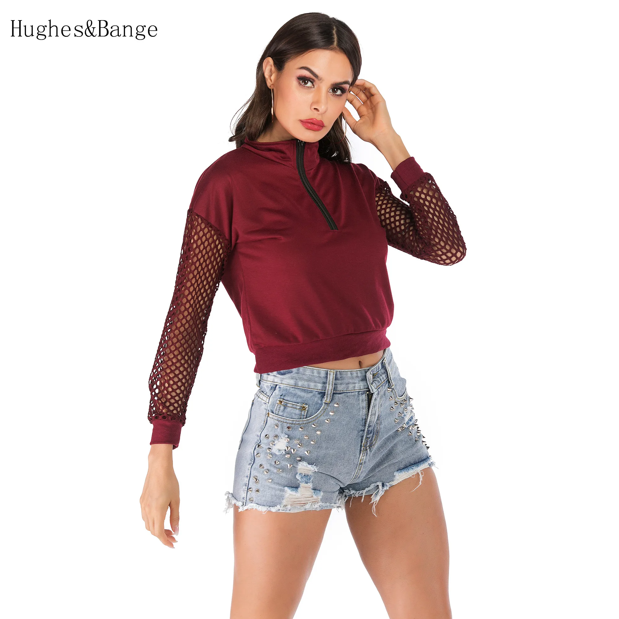 Красная Женская толстовка с длинным рукавом модная женская Свободная удобная