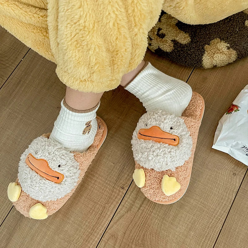 Тапочки женские/мужские домашние теплые хлопок симпатичные мягкий плюш мех