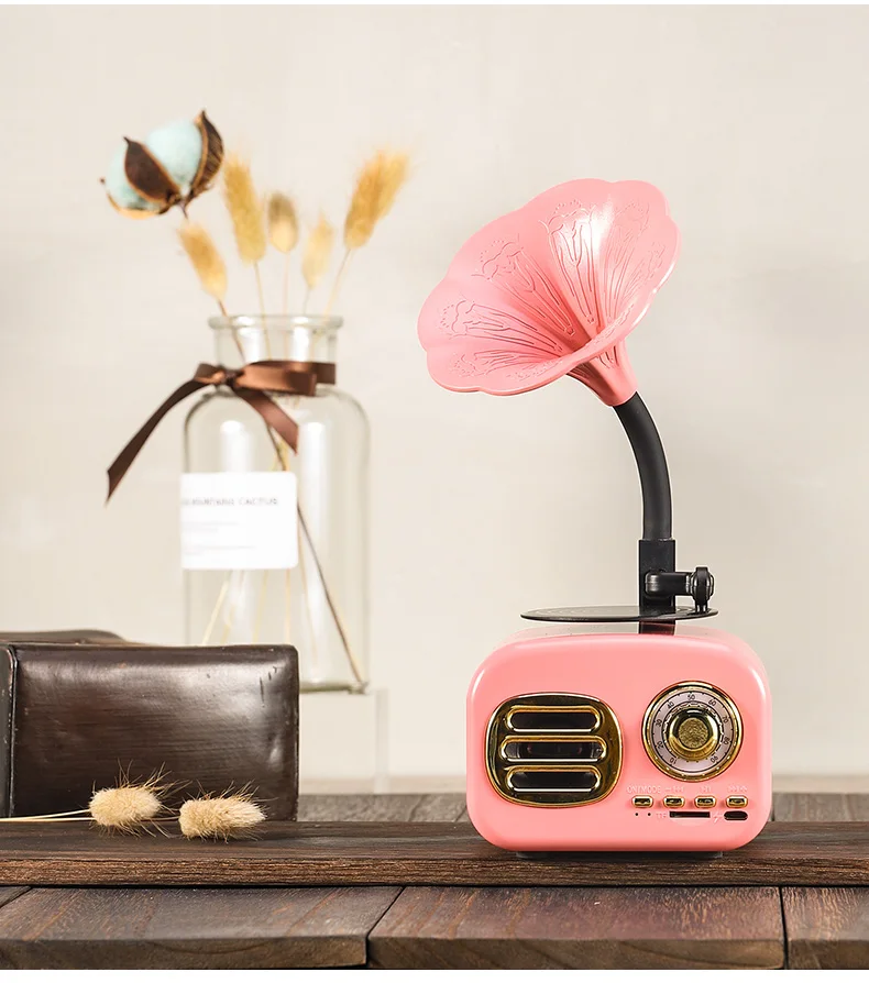 Беспроводной громкоговоритель в стиле ретро деревянный портативный мини Bluetooth