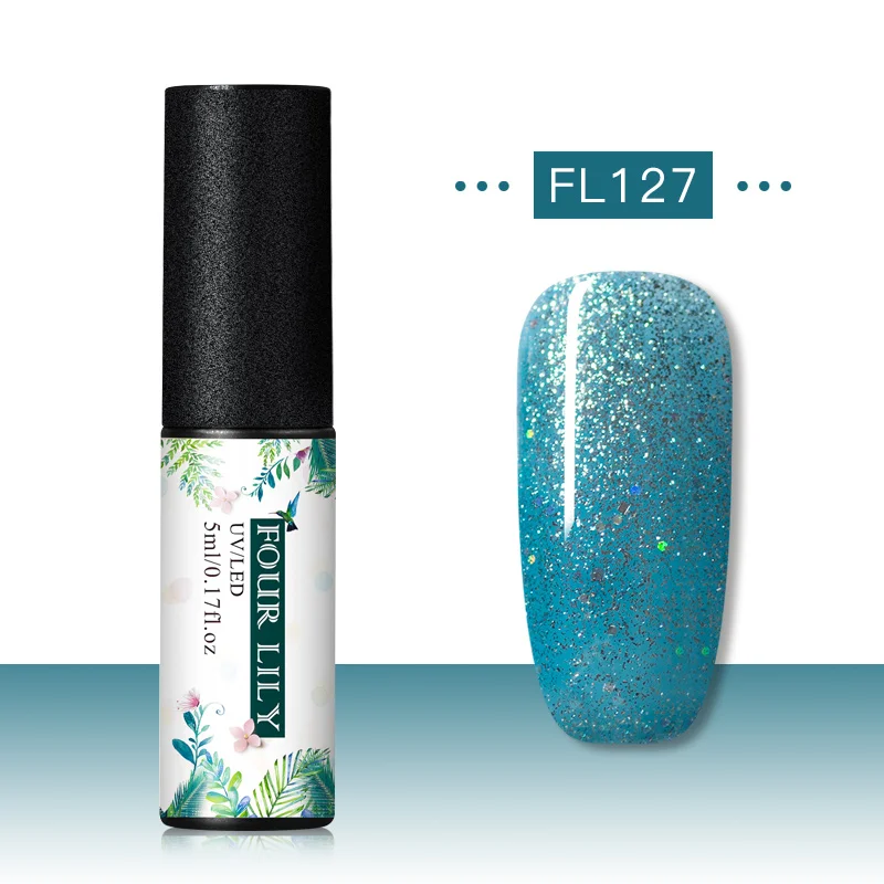CS06898 Четыре лилии Гель-лак набор УФ Vernis Полупостоянный праймер верхнее покрытие 5 мл цветной гель для ногтей лак Nagellak Soak Off лак - Цвет: CS06898